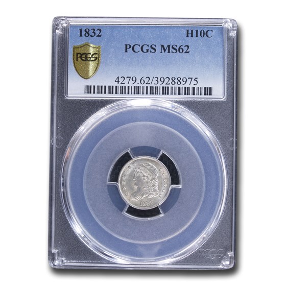 1832 Capped Bust Half Dime MS-62 PCGS 1832 Capped Bust Half Dime MS-62 PCGS